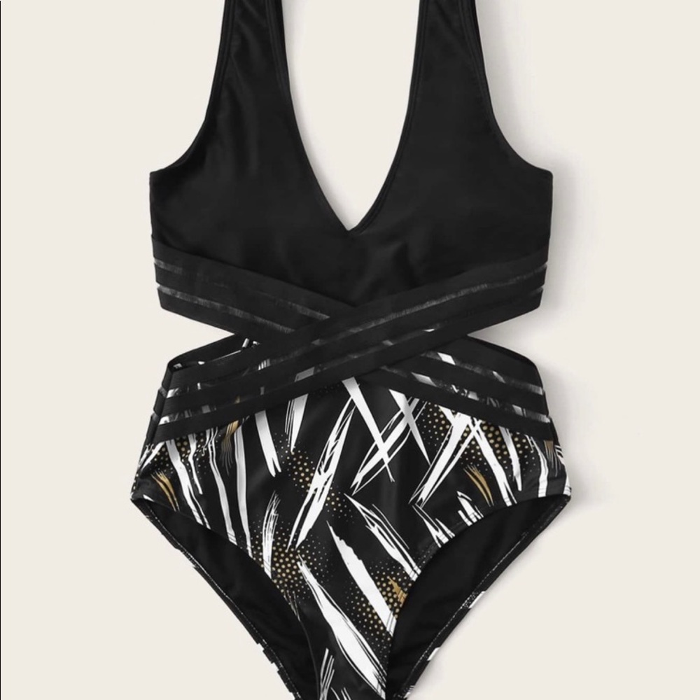 NWT! *Shein* side cutout one piece.